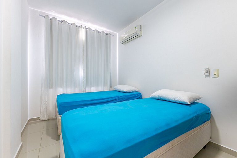 Apartamento em Bombas - Ótimo para Famílias - 2 dorms 5 pess
