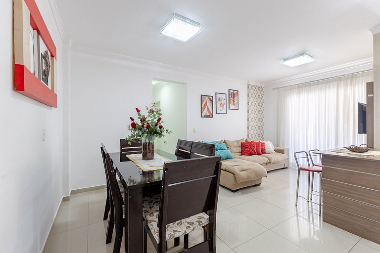 Apartamento em Bombas - Ótimo para Famílias - 2 dorms 5 pess